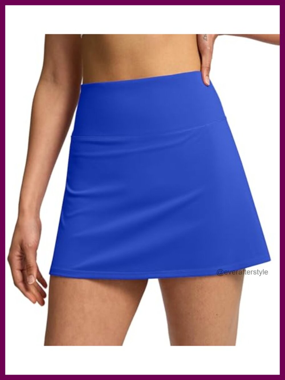 Women's 14.5" Tennis Skort with Built-in Shorts & Phone Pockets Athletic Skirt